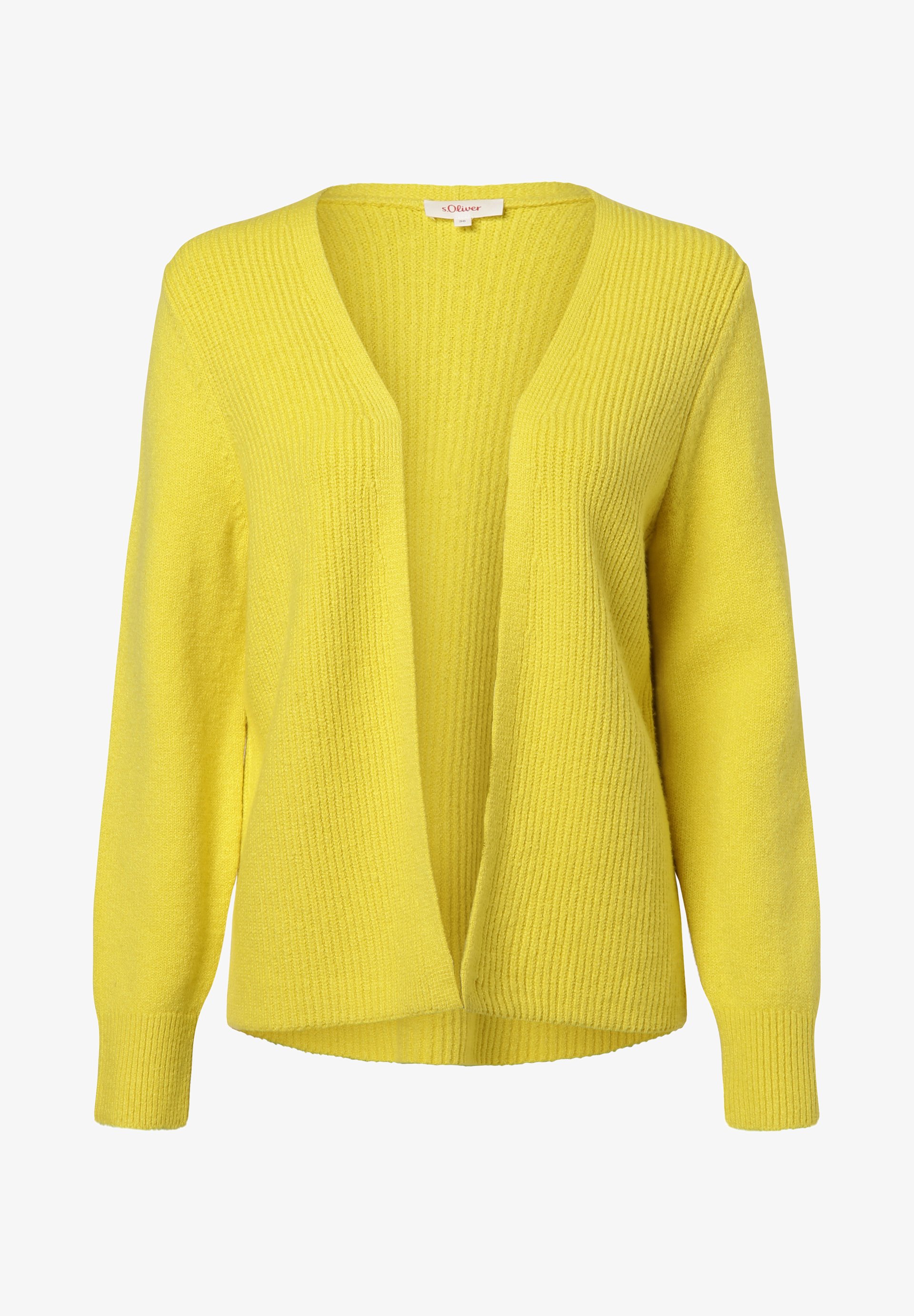 Cardigan Senf Pullover Damen Cunda Strickjacken Wolle Cardigan