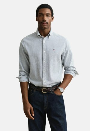 REGULAR FIT STRIPED SEERSUCKER  - Hemd - vintage blue
