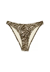 NA-KD HIGH CUT  - Bikinibroekje - brown zebra print