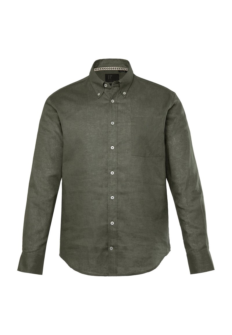 JP1880 BUTTONDOWN-KRAGEN MODERN FIT Camicia gray green/verde