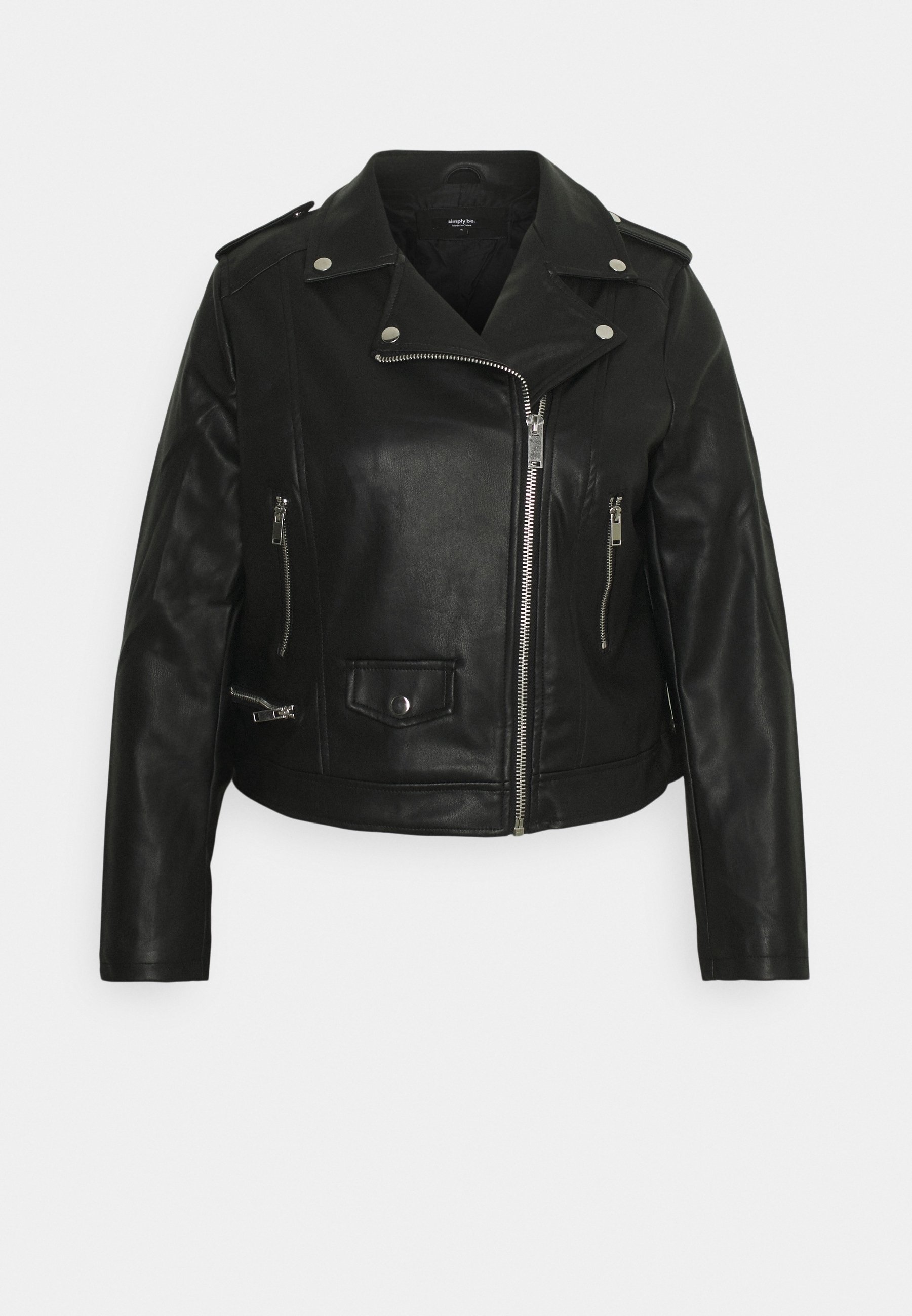 Simply Be Faux leather jacket - black - (Pre-owned) - Zalando.ie Simply Be Faux leather jacket - black - (Pre-owned) - Zalando.ie