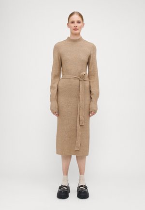 VMPIPPA HIGHNECK DRESS  - Strikket kjole - silver mink melange