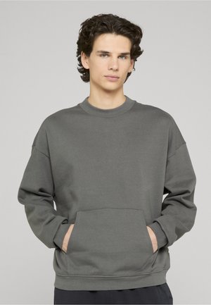 Urban Classics BOXY POCKET CREW - Sweatshirt - darkshadow