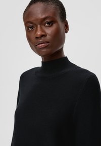 s.Oliver BLACK LABEL AUS MIX - Strickpullover - schwarz