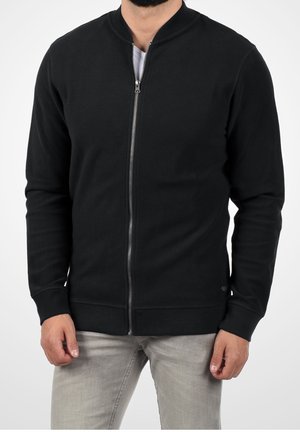 Sweater met rits - black