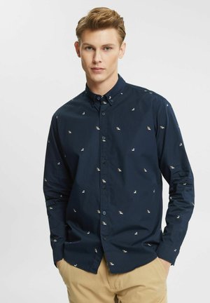 MIT RENTIER-PRINT - Shirt - petrol blue