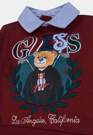 Guess, SET LS ACTIVE TOP W/OXFORD+STR - Jeans Straight Leg - vino