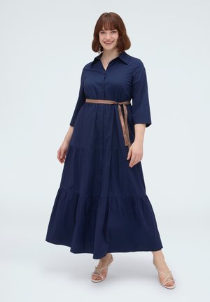 Fiorella Rubino, VESTITO CHEMISIER POWER. - Vestito lungo - blu