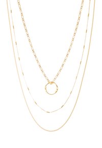 Orelia OPEN CIRCLE CHAIN 3 PACK - Ogrlica - pale gold-coloured