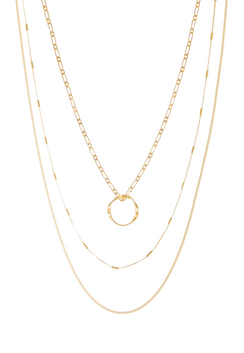 Damen Halsketten | Orelia OPEN CIRCLE CHAIN 3 PACK Halskette pale gold-coloured/goldfarben - AI17662 Damen Halsketten | Orelia OPEN CIRCLE CHAIN 3 PACK Halskette pale gold-coloured/goldfarben - AI17662