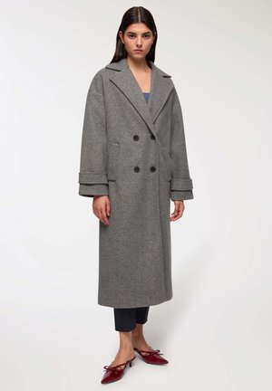 DOPPIOPETTO OVER SPINATO - Cappotto classico - grigio medio melange