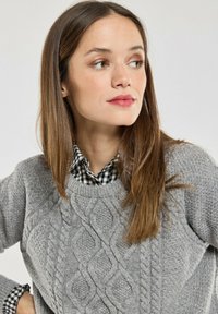 Armor lux TORSADES - Pullover - gris chiné