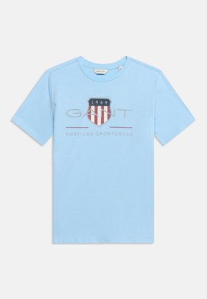 GANT ARCHIVE SHIELD UNISEX - T-shirt imprimé - light blue