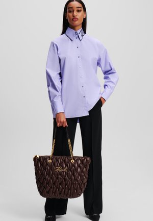 KARL LAGERFELD, SIGNATURE KUILT - Tote bag - dark chocolate