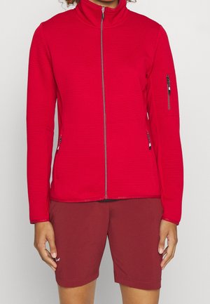 Sweater met rits - bordeaux