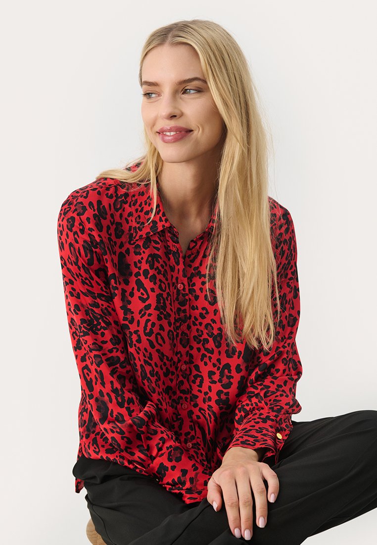 Part Two Overhemdblouse rood