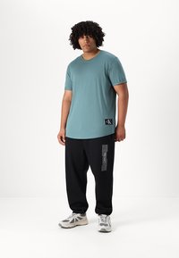 Calvin Klein Jeans Plus BADGE TURN UP - Jednoduché tričko - north atlantic