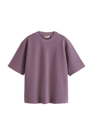 EDIT TEXTURED BOXY FIT  - Tricou basic - purple