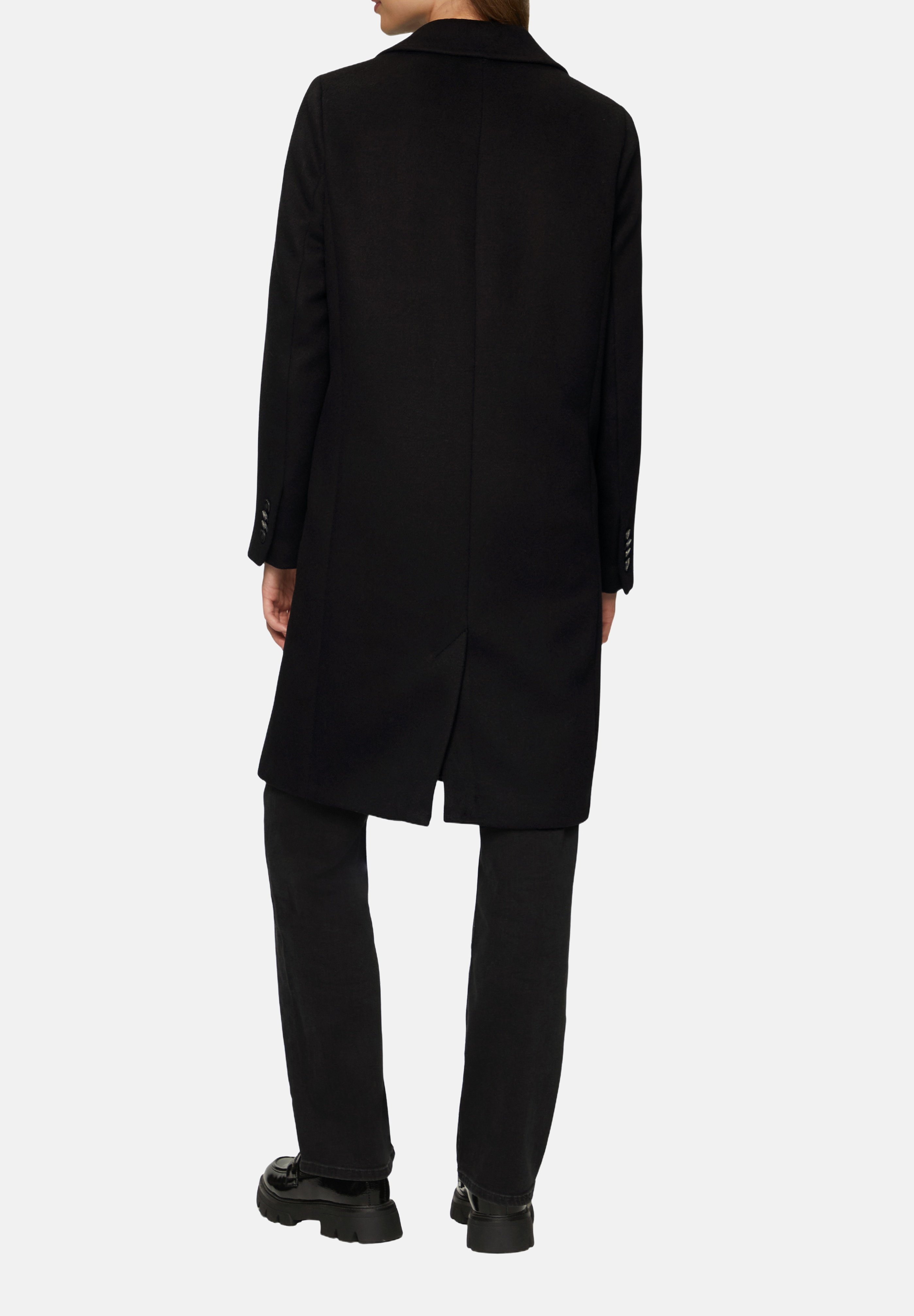 s.Oliver MIT REVERSKRAGEN - Classic coat - schwarz/black - Zalando