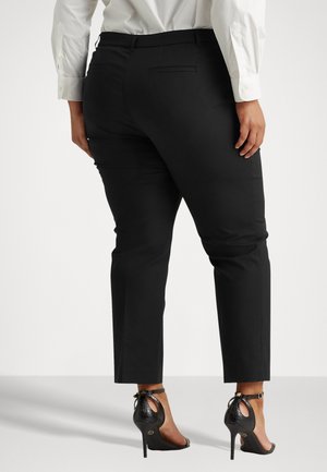 DOUBLE FACED STRETCH COTTON PANT - Bukse - black