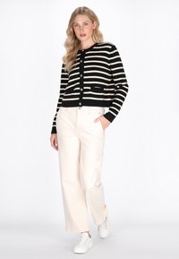 DreiMaster Cardigan - black offwhite
