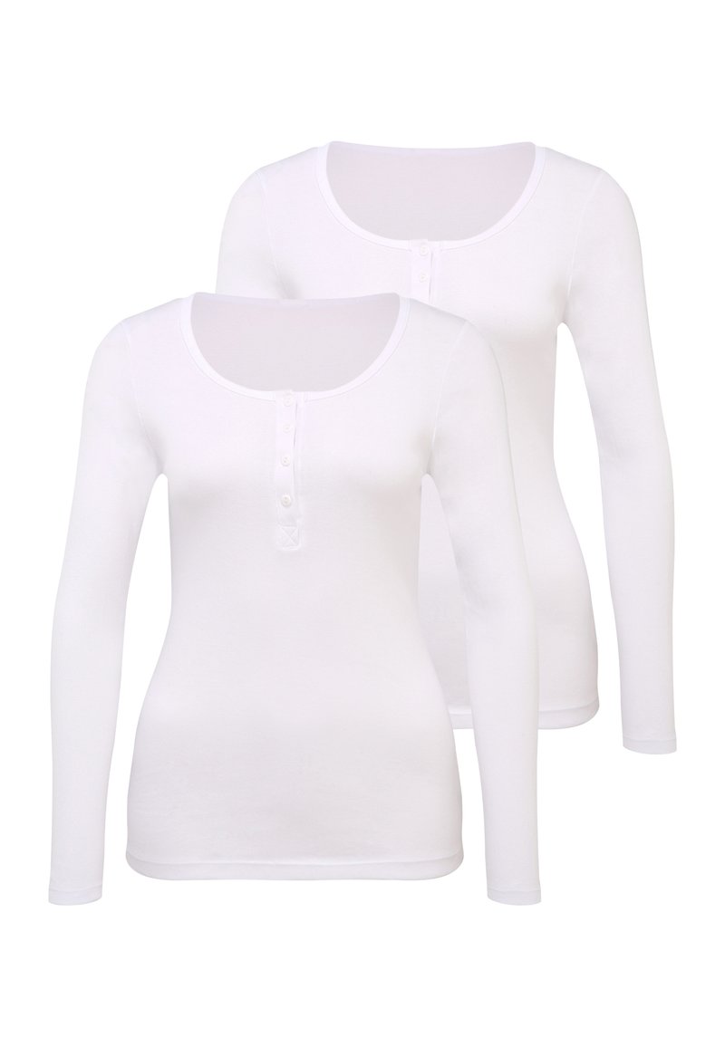 Maniche Lunghe Magliette Bianche Cotone PACK OF Maglietta A Manica