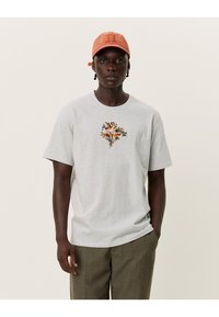 Les Deux - FIORE - Print T-shirt - grey Thumbnail Image 1