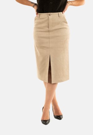 SORRY - Gonna a tubino - beige