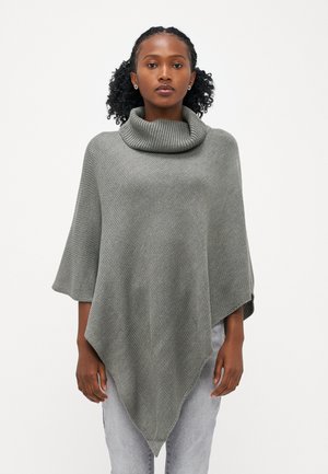 ONLNICOYA PONCHO - Cape - medium grey melange