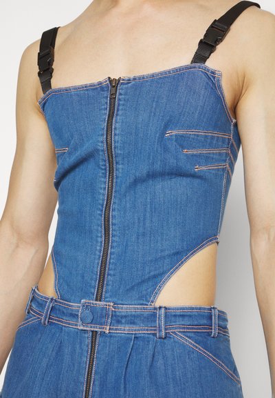 REAMEREI ORGANIC DUNGAREES - Παντελόνι - blue denim