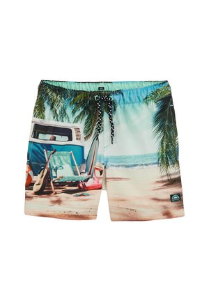 Plavecké šortky - green blue