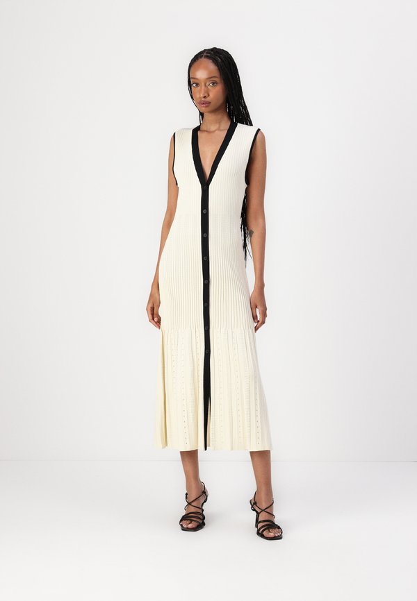 PORTIA BUTTON FRONT DRESS - Maxi dress - vanilla