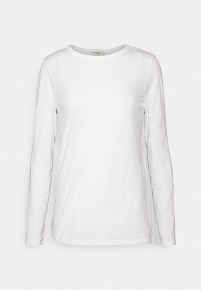 rag & bone THE SLUB LONGSLEEVE - Tops ar garām piedurknēm - bright white