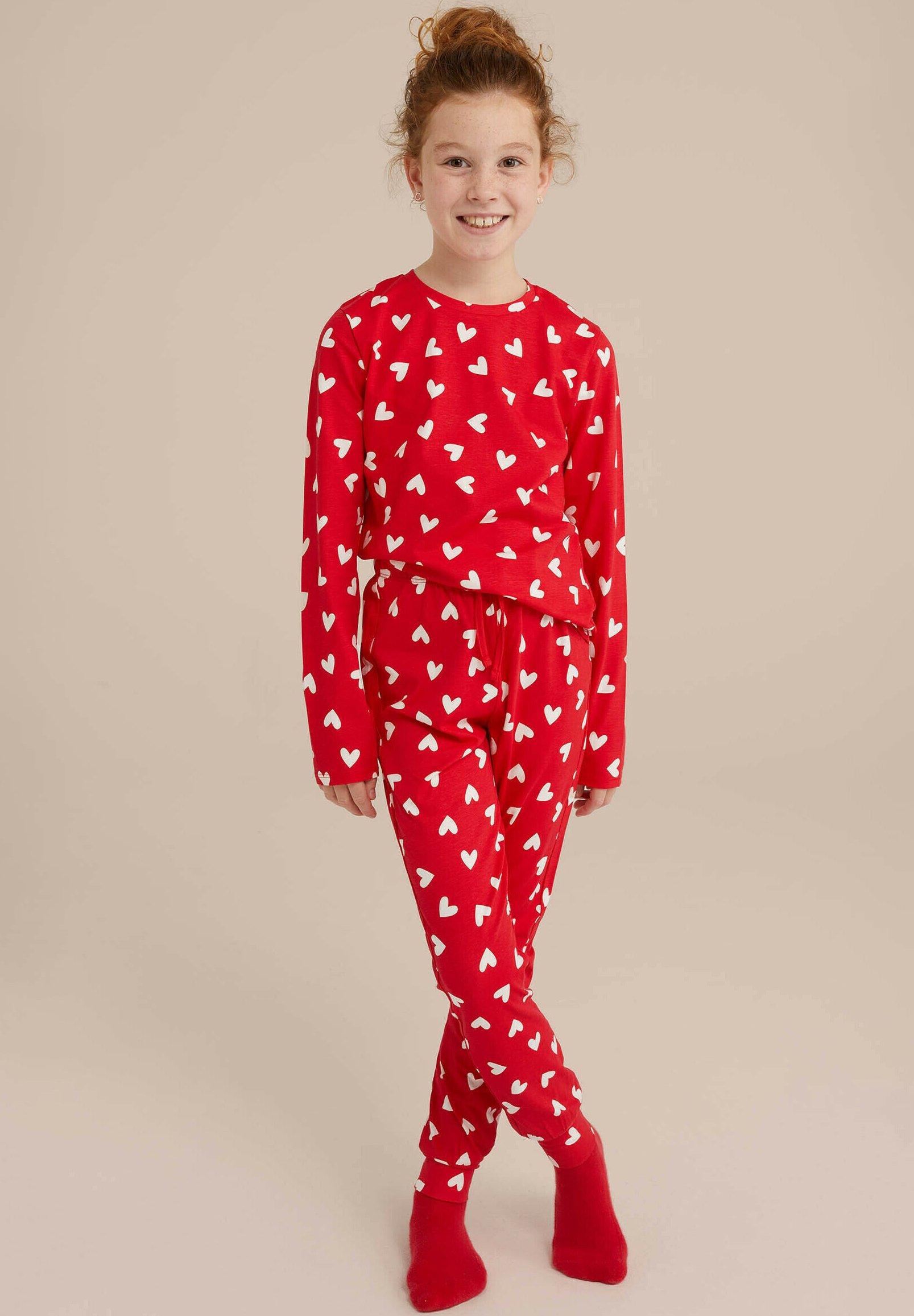 WE Fashion Pigiama bright red/rosso screziato