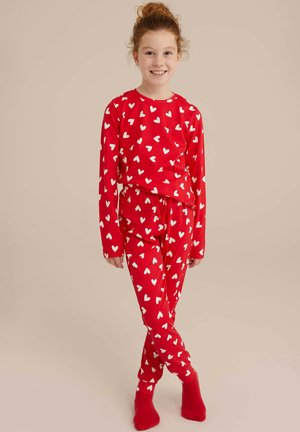 Nattplagg set - bright red