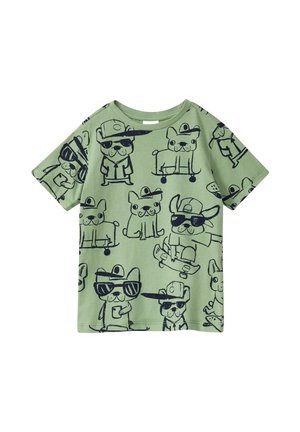 T-shirt imprimé - salbeigrün