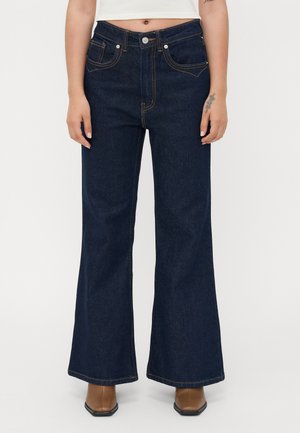 ONLJUICY WESTERN - Jean flare - dark blue denim