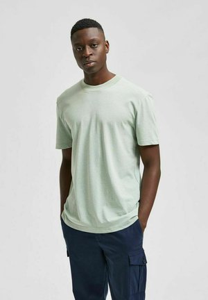 SLHRELAXCOLMAN O NECK - T-shirt basic - desert sage
