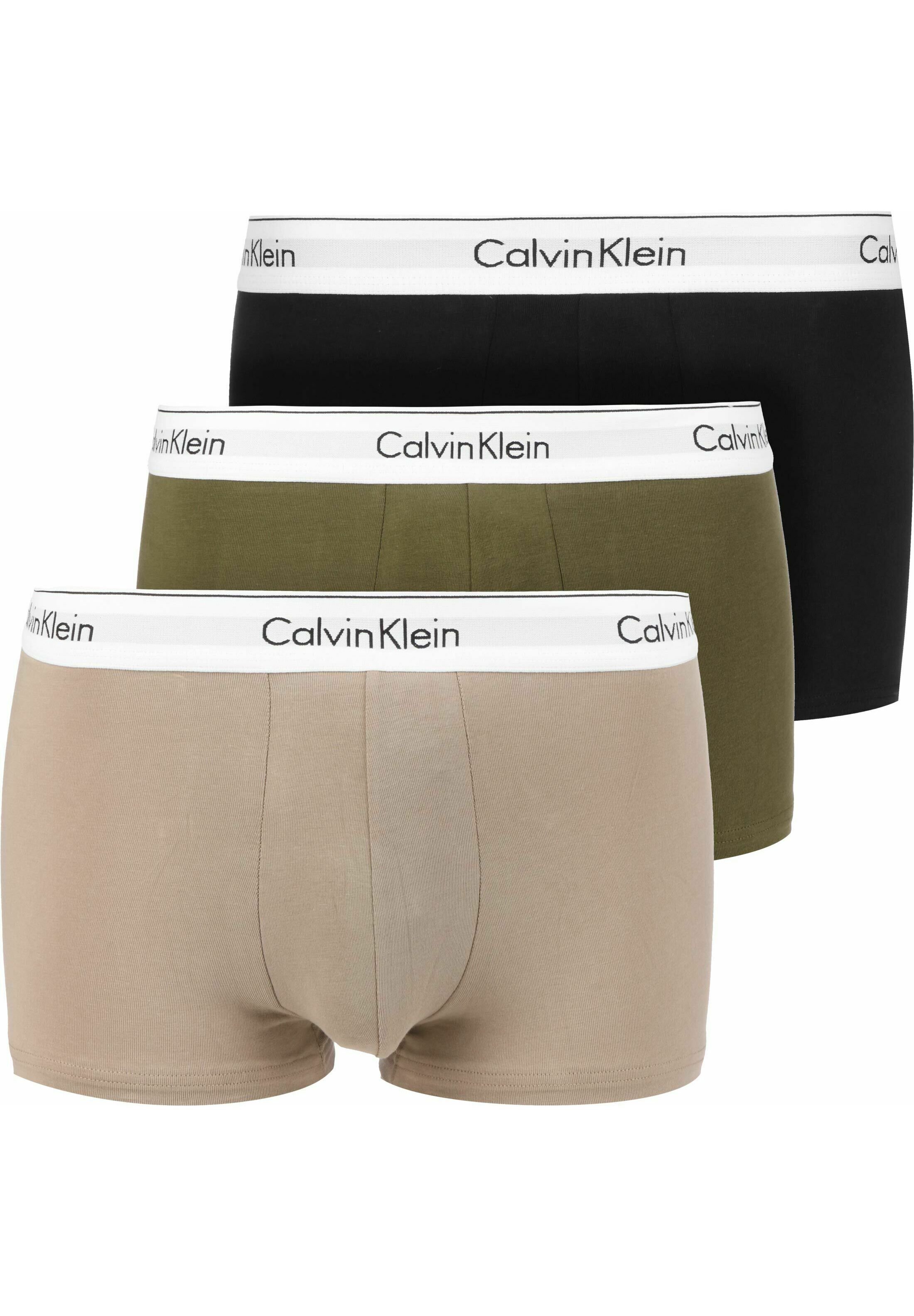 Calvin Klein Underwear CALVIN KLEIN UNDERWEAR BOXERSHORTS 3 PACK -  Onderbroeken - napa winter linen black/beige - Zalando.nl