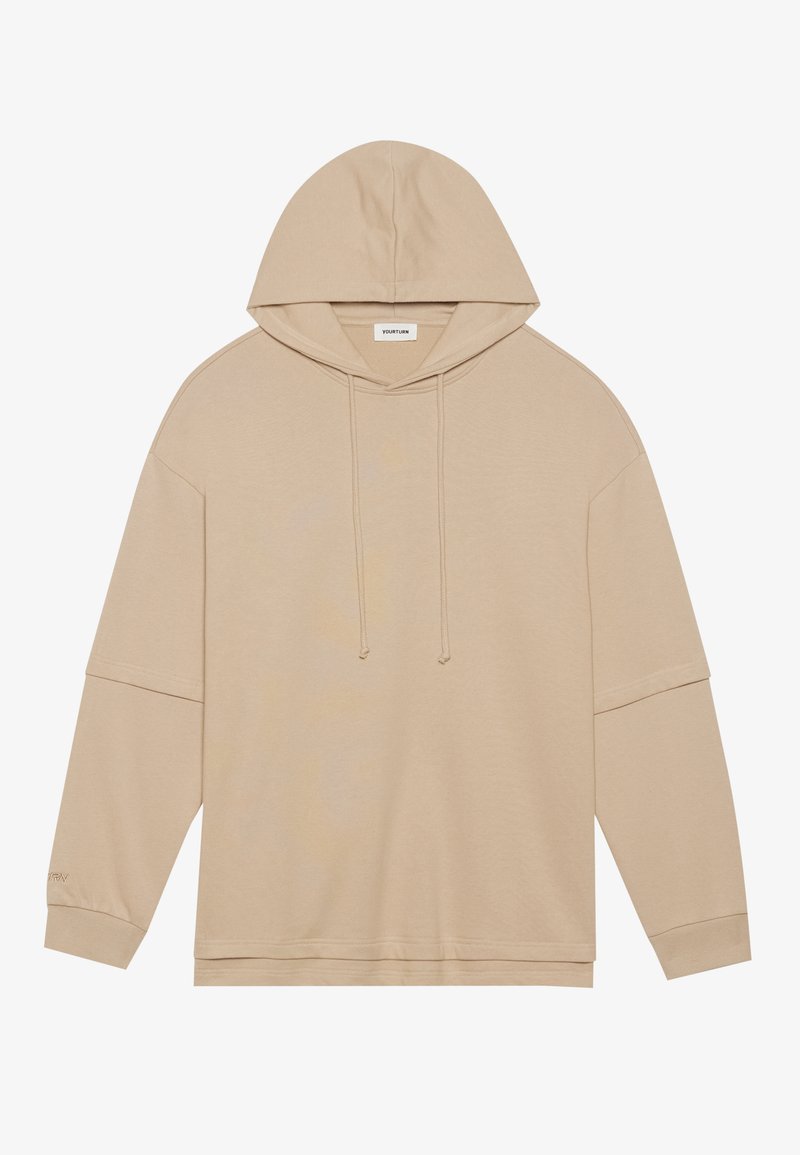 YOURTURN Hoodie tan
