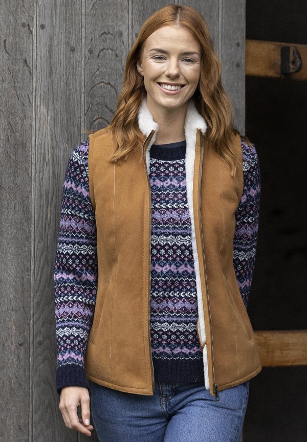 GRANGE - Waistcoat - tan