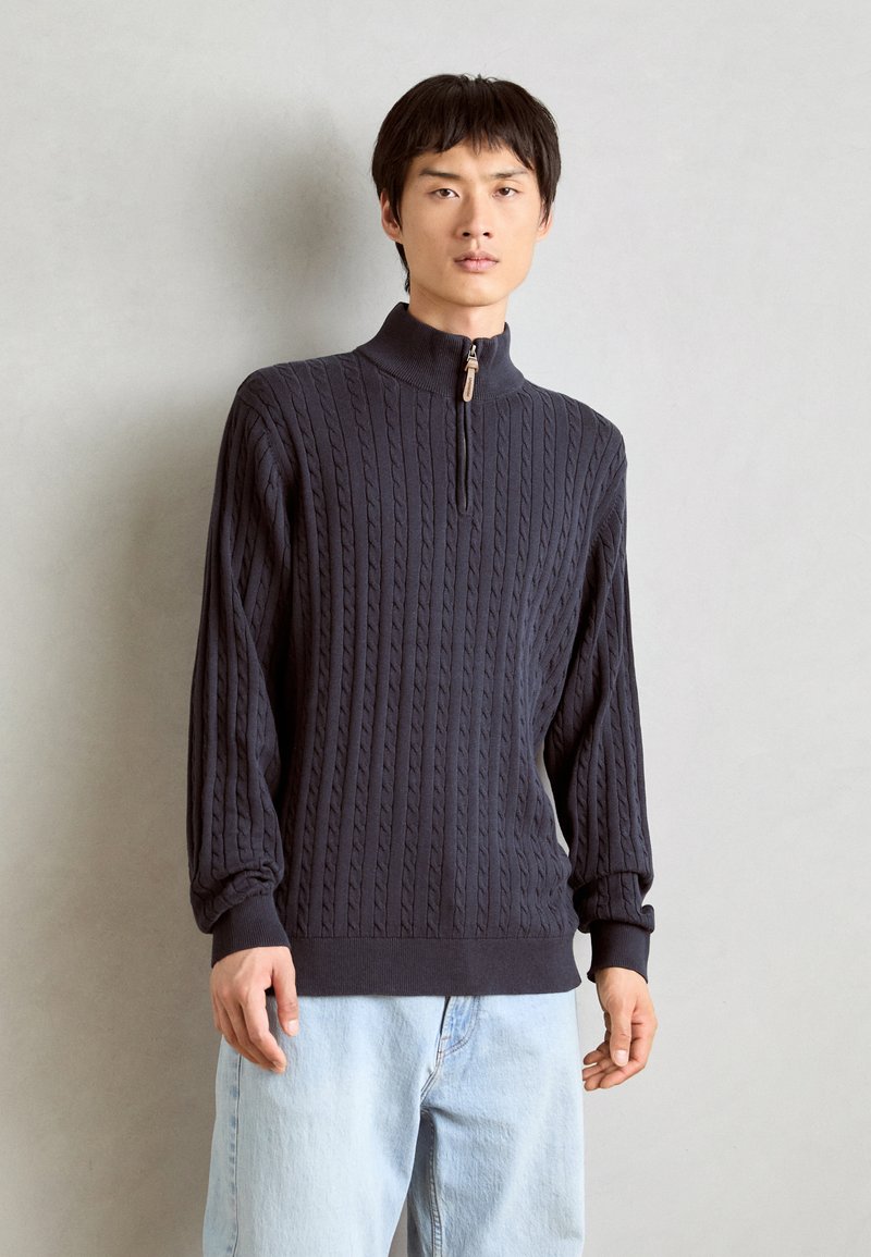 Lindbergh 1/2 ZIP - Strickpullover - navy