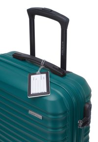 WITTCHEN SMALL SUITCASE WITH LUGGAGE TAG FROM ABS - Wheeled suitcase - green