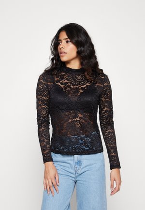 JDYGISELLE HIGHNECK - Långärmad tröja - black