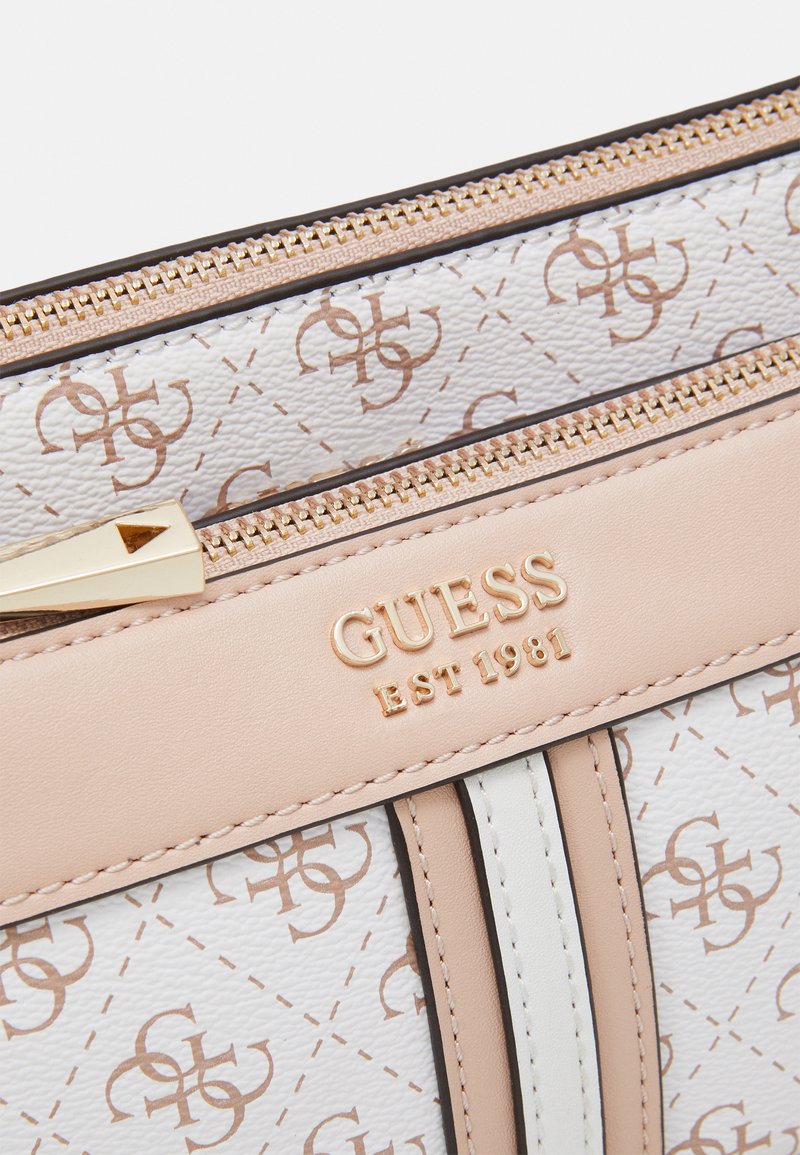 Damen Taschen | Guess KASINTA DOUBLE ZIP POUCH SET Handtasche white multi/weiß - PZ44494 Damen Taschen | Guess KASINTA DOUBLE ZIP POUCH SET Handtasche white multi/weiß - PZ44494