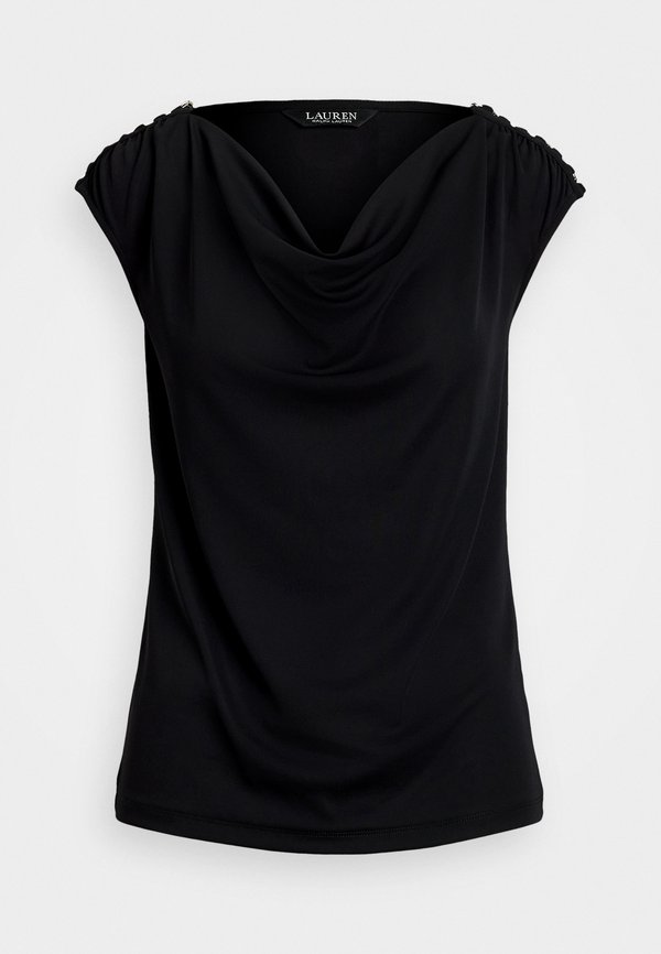 PRIYANNE JERSEY SLEEVELESS COWLNECK TOP - Print T-shirt3