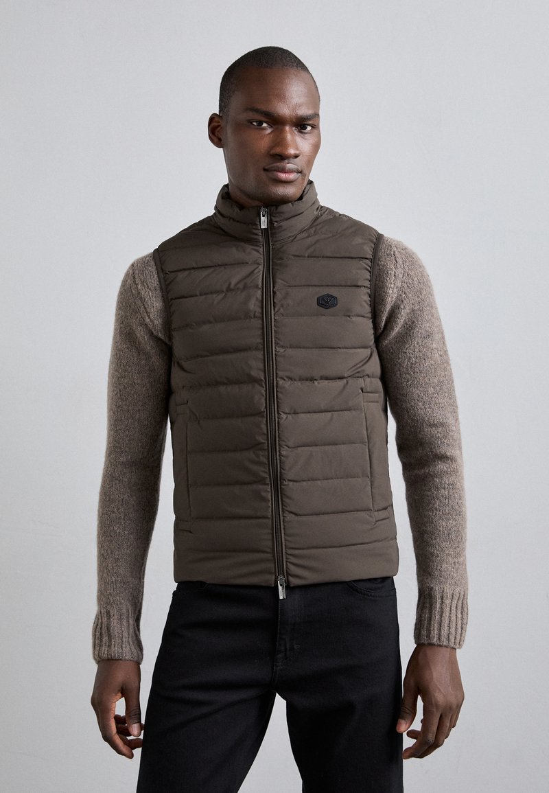Emporio Armani DOWN WAISTCOAT - Väst - verde militare