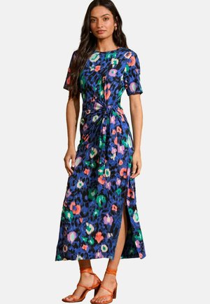Robe en jersey - blue animal tie side