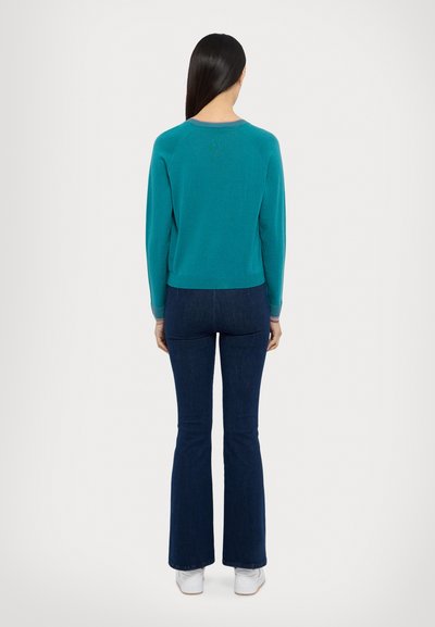PS Paul Smith WOMENS BUTTON THROUGH - Casaco de malha - blue
