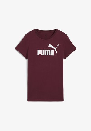 ESS NO. 1 LOGO TEE - Marškinėliai su spaudiniu - ruby shimmer